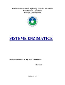 Sisteme Enzimatice - Pagina 1