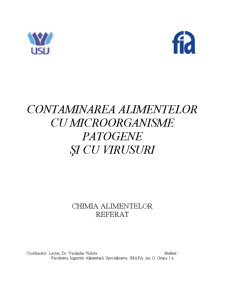 Contaminarea Alimentelor cu Microorganisme Patogene și cu Virusuri - Pagina 1