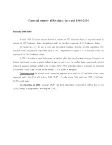 Comerțul exterior al României între 1960-2010 - Pagina 1