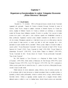 Organizare și Funcționalitate în Cadrul Colegiului Economic Octav Onicescu Botoșani - Pagina 1