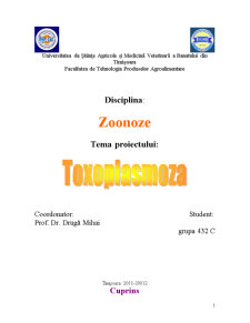Toxoplasmoză - Pagina 1