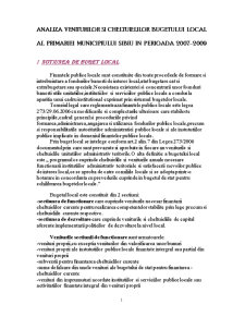 Analiza veniturilor și cheltuielilor bugetului local al Primăriei Municipiului Sibiu - Pagina 1