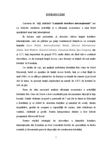 Lanțurile hoteliere internaționale - studiu de caz lanțul Accor. Hotel Ibis, Gara de Nord, București - Pagina 5