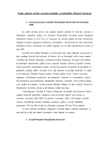Studiu aplicativ privind execuția veniturilor și cheltuielilor primăriei București - Pagina 1
