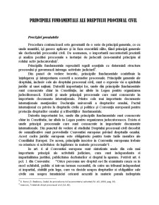 Principiile Fundamentale ale Dreptului Procesual Civil - Pagina 1