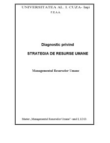 Diagnostic privind Strategia de Resurse Umane - Pagina 1
