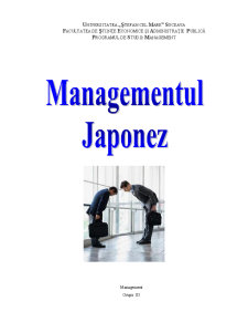 Managementul Japonez - Pagina 1