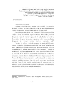 Procesul de extindere al UE - studiu de caz - implicarea României în procesul de extindere - Pagina 1