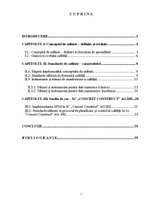 Conceptul de Calitate - Studiu de Caz SC Concret Construct AG SRL - Pagina 2