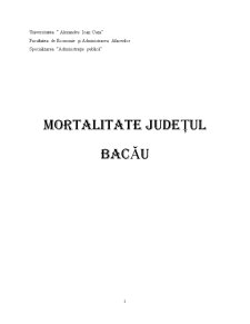 Mortalitatea orașului Bacău - Pagina 1