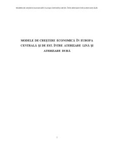 Modele de Creștere Economică în Europa - Pagina 1