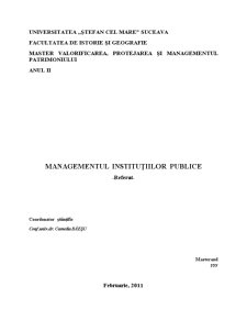 Managementul Instituțiilor Publice - Pagina 1