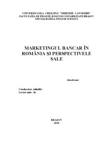 Marketingul Bancar în România și Perspectivele Sale - Pagina 2