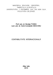 Contabilitate Internațională - Pagina 1