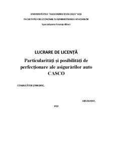 Particularități și Posibilități de Perfecționare ale Asigurărilor Auto CASCO - Pagina 2