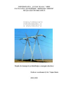 Rețele de Transport și Distribuție a Energiei Electrice - Pagina 1