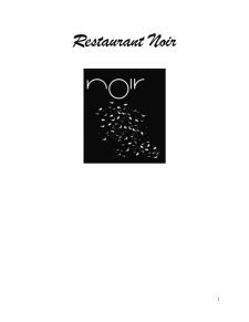 Restaurantul Noir - Pagina 1