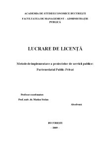 Metode de Implementare a Proiectelor de Servicii Publice - Parteneriatul Public-Privat - Pagina 1