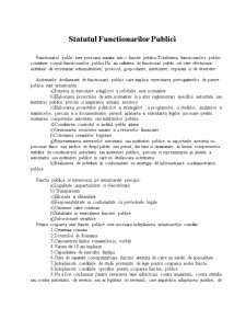 Statutul Functionarilor Publici - Pagina 2