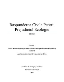 Răspunderea civilă pentru prejudiciul ecologic - Pagina 1