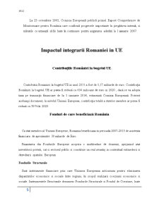 Impactul Aderări României la Uniunea Europeană Asupra Fondurilor Publice - Pagina 5