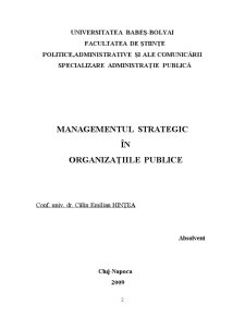 Managementul Strategic în Organizațiile Publice - Pagina 2