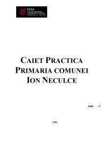 Caiet Practica - Primaria Comunei Ion Neculce - Pagina 1