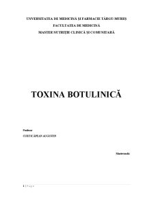 Toxina Botulinică - Pagina 1