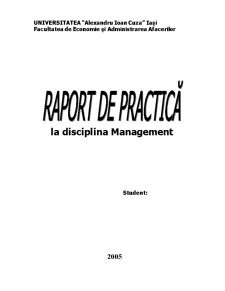 Practică în management - SC Fortus SA - Pagina 1