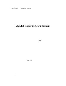 Modelul economiei Marii Britanii - Pagina 1