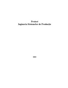 Ingineria Sistemelor de Producție - Pagina 1