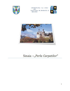 Sinaia - potențialul turistic - Pagina 1