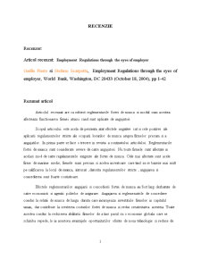 Recenzie - Employment Regulations Through the Eyes of Employer - Pagina 1