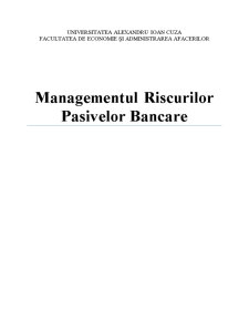 Managementul Riscurilor Pasivelor Bancare - Pagina 1