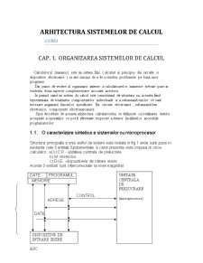 Arhitectura sistemelor de calcul - Pagina 1