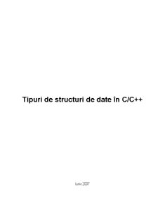Tipuri de structuri de date în C-C++ - Pagina 1