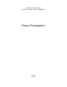 Unirea Principatelor - Pagina 1