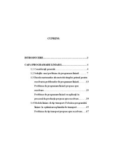 Metode Matematice de Optimizare a Problemelor de Transport și a Deciziilor în Întreprinderile Industriale - Pagina 1