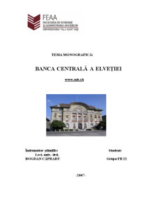 Banca Centrală a Elveției - Pagina 1