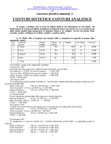 Conturi sintetice-conturi analitice - Pagina 1
