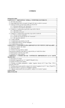 Controlul Impozitelor la SC Iancu Trans SRL - Pagina 1