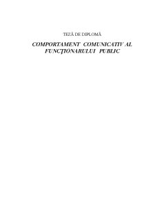 Comunicarea eficientă a funcționarului public - Pagina 1