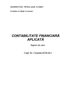 Contabilitate Financiară Aplicată - Pagina 1