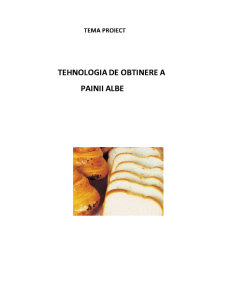 Tehnologia de obținere a pâinii albe - Pagina 1