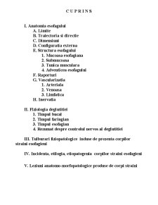 Corpii străini esofagieni - considerații etiopatogenice clinice și terapeutice - Pagina 1