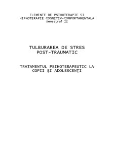 Tulburarea de Stres Post - Traumatic - Pagina 1