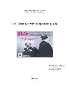 The Times Literary Supplement - Pagina 1