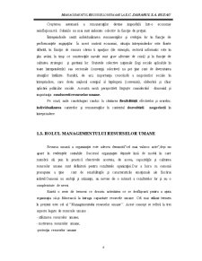 Managementul Resurelor Umane la SC Zaharul SA Buzau - Pagina 4