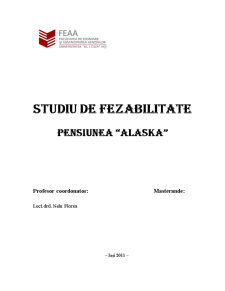 Studiu de Fezabilitate - Pensiunea Alaska - Pagina 1