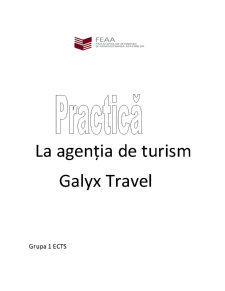 Practică la agenția de turism Galyx Travel - Pagina 1